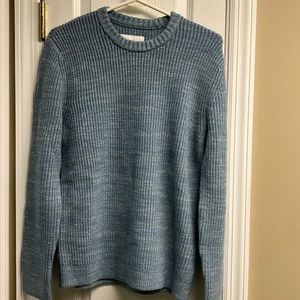 Hollister men S small blue white woven sweater NEW